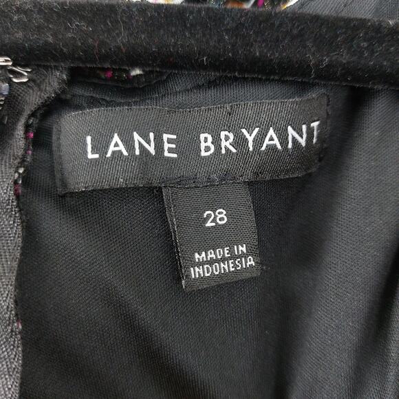 Lane Bryant Plus Size 28 Floral Paisley Midi Dress Zip Back - Picture 3 of 16